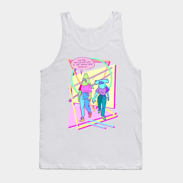 Unlucky Girl Tank Top by rapidpunches